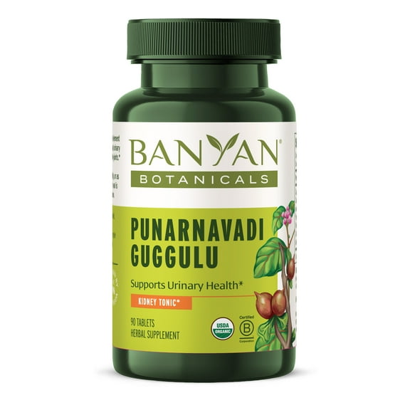 Banyan Botanicals Organic Punarnavadi Guggulu Tablets – Organic Joint Supplement – Supports Healthy Function of the Kidneys and Urinary System* – 90 Tablets – Non-GMO Sustainably Sourced Vegan*