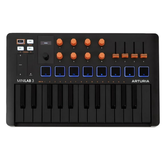Arturia MiniLab 3 Limited Edition Universal MIDI Keyboard Controller - Orange