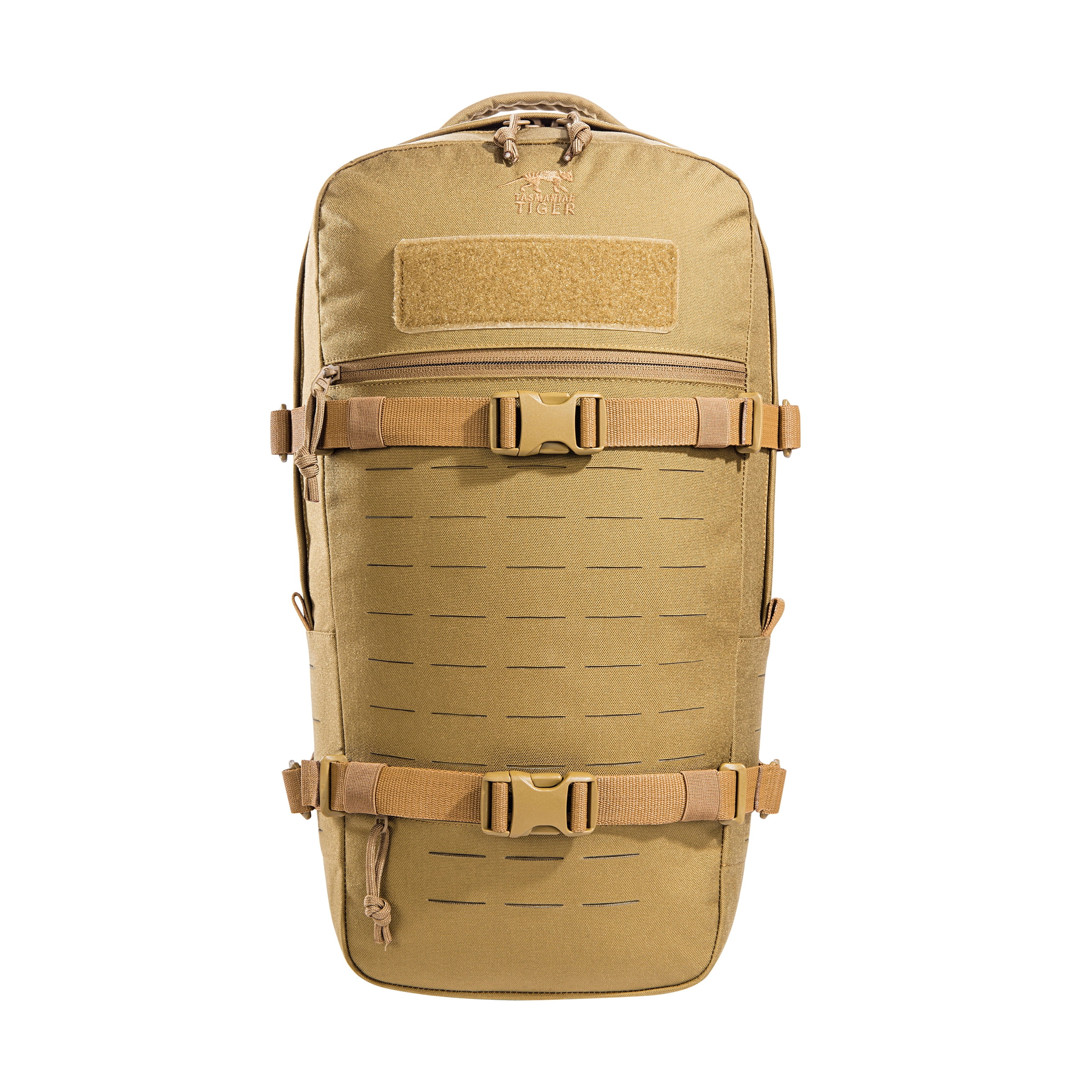 Tasmanian Tiger Modular Daypack L, Compact Backpack, Internal and External MOLLE, Cordura 700D, YKK Zippers, Coyote