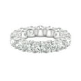thumbnail image 6 of Charles & Colvard 14K White Gold Moissanite 4.5mm Round Eternity Band-Size 4.5 4.95cttw DEW, 6 of 8
