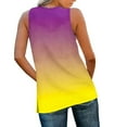 thumbnail image 3 of UPPADA Women's Summer Tank Tops V Neck Lace Up Front Tees Shirts Sleeveless Loose Fit Comfy Shirts Beach Outfits Purple,XL, 3 of 8