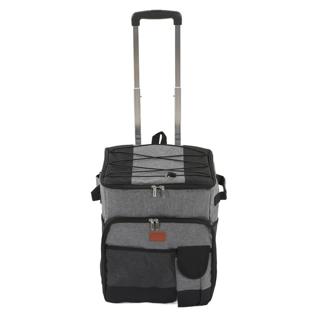 Sac Isotherme Pliable, Sac Isotherme Roulant 35 L Glacière Roulante avec Roues Sac Isotherme avec Poignée Fabriqué avec Soin