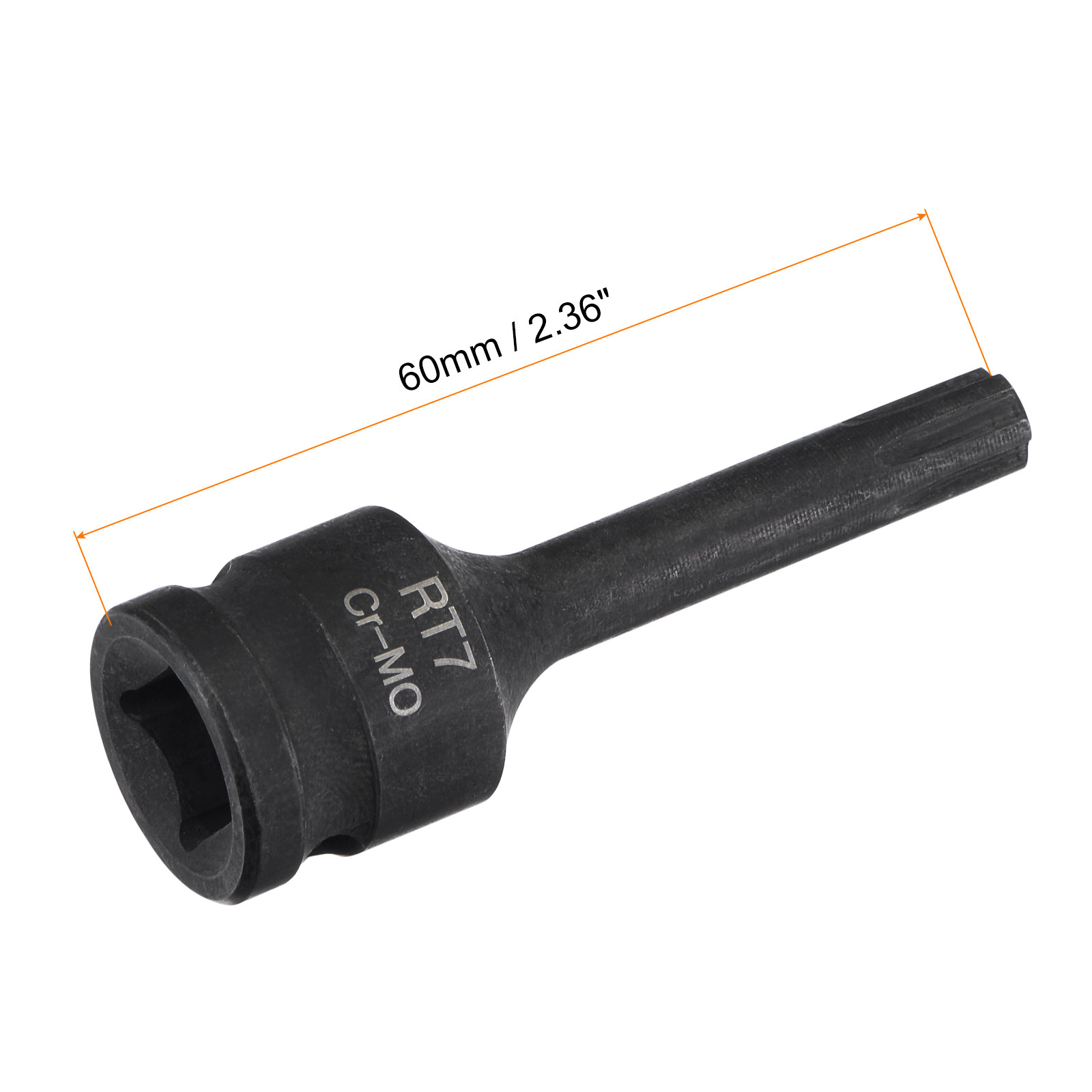 Uxcell 0.43'' Impact Ribe Bit Socket, 3/8