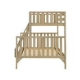 thumbnail image 4 of Max & Lily Bunk Bed Twin over Full Size, Solid Wood Scandinavian Style Bunk Beds for Kids, 4 of 10