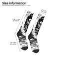 thumbnail image 2 of Susaid Skeleton Wave Artwork Print Thermal Winter Socks for Men and Women, Warm Crew Hiking Socks, for Boots and Outdoor Activities, 2 of 6