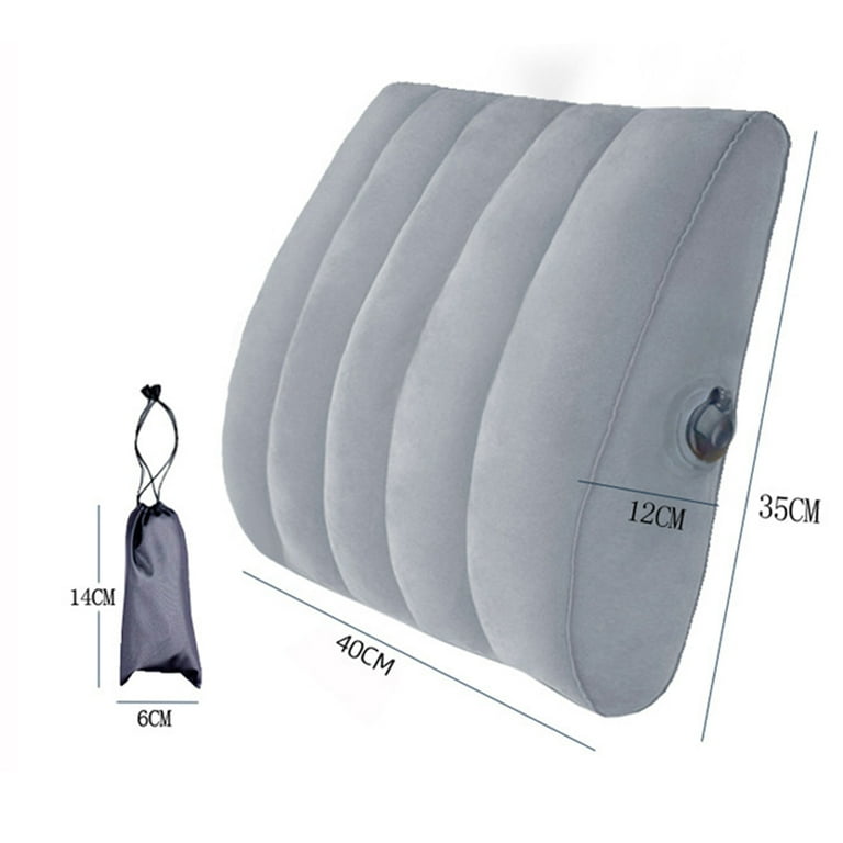 Inflatable Lumbar Support Pillow Portable Back Pillow Lumbar