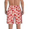 thumbnail image 3 of Kdxio Cute Strawberry Pattern Mens Casual Shorts - Drawstring Summer Beach Sports Shorts for Men, 3 of 9