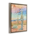 thumbnail image 4 of Stupell Industries Pastel Desert Sky Landscape & Nature Painting Brown Floater Framed Canvas Art Print Wall Art, 25 x 31, 4 of 10
