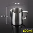 thumbnail image 4 of Jarra de acero inoxidable para espumar café, café con leche y leche, 600 ml, color verde, 4 of 4
