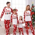 thumbnail image 5 of Mifsaly Funny Christmas Pajamas Family Sets Bright and Merry Xmas Pjs Matching Outfits 2 Piece Loose Pullover Sleepwear Nightwear Classic Plaid Sleep Pants 2025 Festival Holiday Homewear, 5 of 8