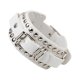 thumbnail image 3 of Unisex Punk Rocker Bracelet Gothic Leather Cuff with Spikes Rivets Studs Adjustable Wristband for C, 3 of 5