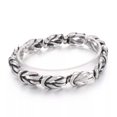 thumbnail image 2 of HOOUN Men Stainless Steel Rope Knot Bracelets Peace Knot Link Chain Simple 13mm 8.26'', 2 of 5