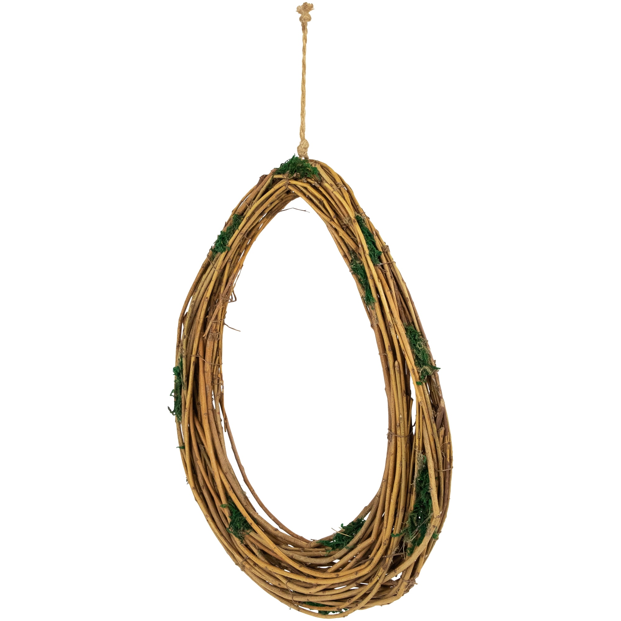 Northlight Natural Grapevine Twig Artificial Wreath with Moss - 15.25"