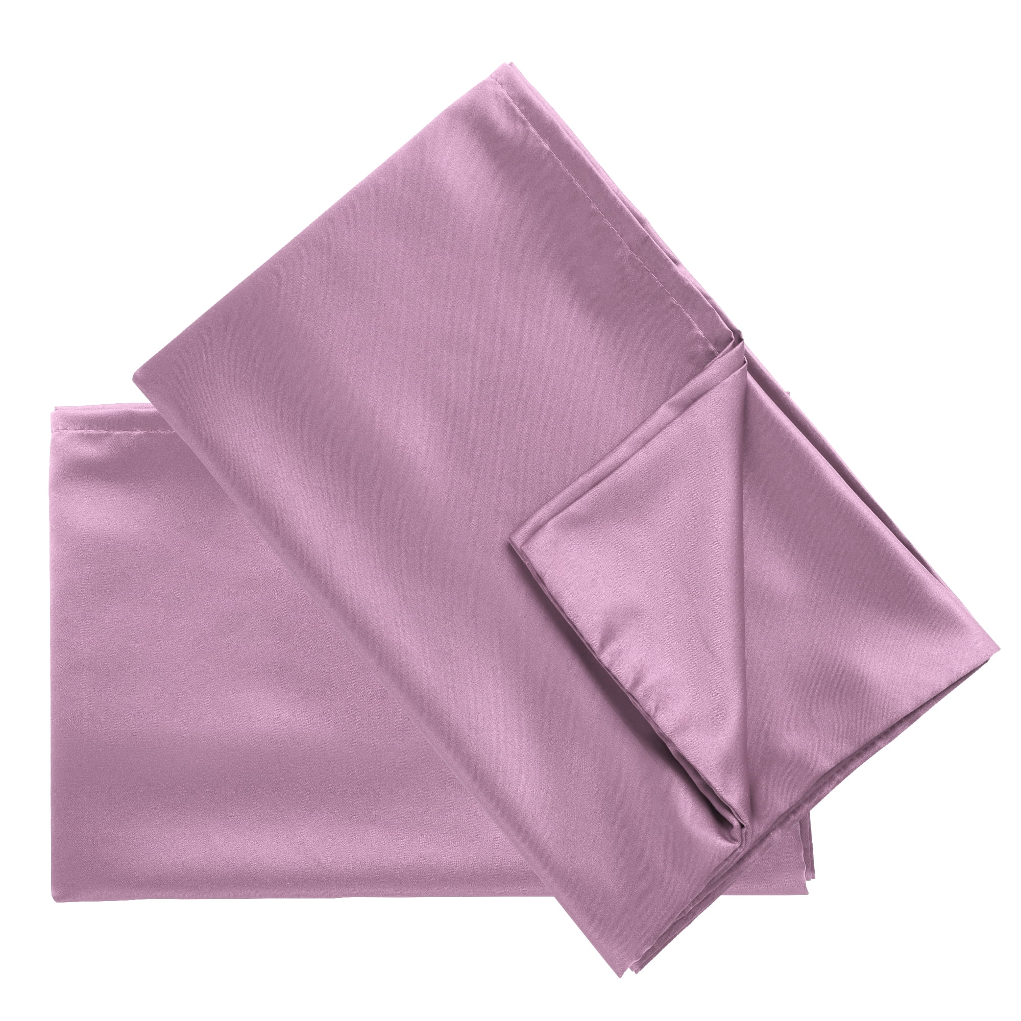Unique Bargains 4 Pack Satin Pillowcases for Hair and Skin, Mauve King