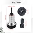 thumbnail image 3 of Automotive Wheel Hub Axle Head Rust Removal and Maintenance tools,Automotive Brake Hub Cleaning Kit, 3-in-1 Rust Removal & Polishing tool, Compatible with Power Drill & 1/2" Impact Wrench, 3 of 9