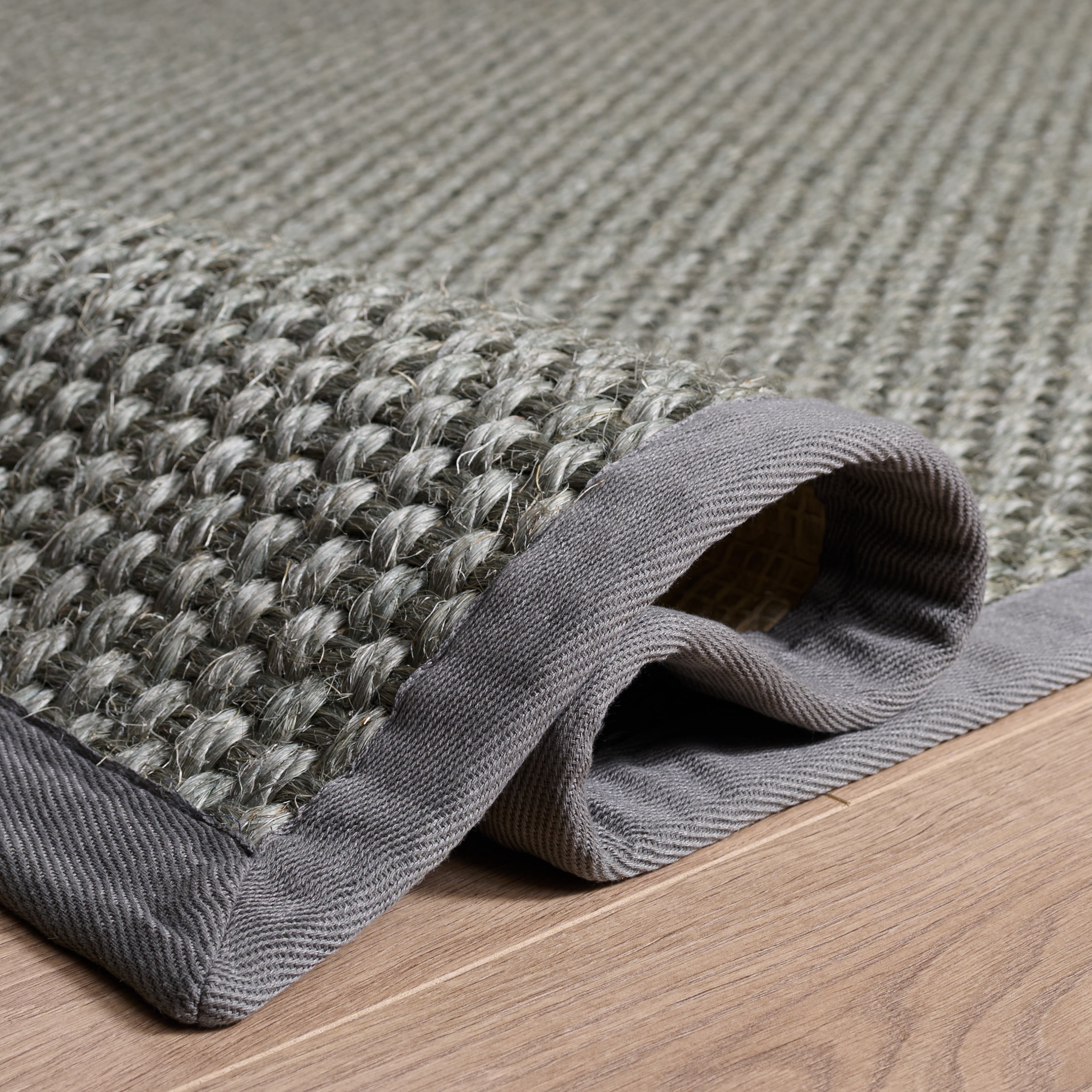 Safavieh Natural Fiber Tarah Bordered Runner Rug, Silver/Gray, 2'6" x 8'