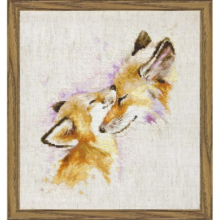 UPC: 4840746028700 | Luca-S The Foxes Counted Cross-Stitch Kit