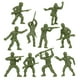 thumbnail image 3 of Toy BMC Classic OD Green Plastic Army Men, 40 unidades, soldado de la Segunda Guerra Mundial, 3 of 7