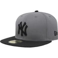 thumbnail image 1 of New Era 59Fifty Hat New York Yankees MLB Basic Storm Gray/Black Fitted Cap, 1 of 4