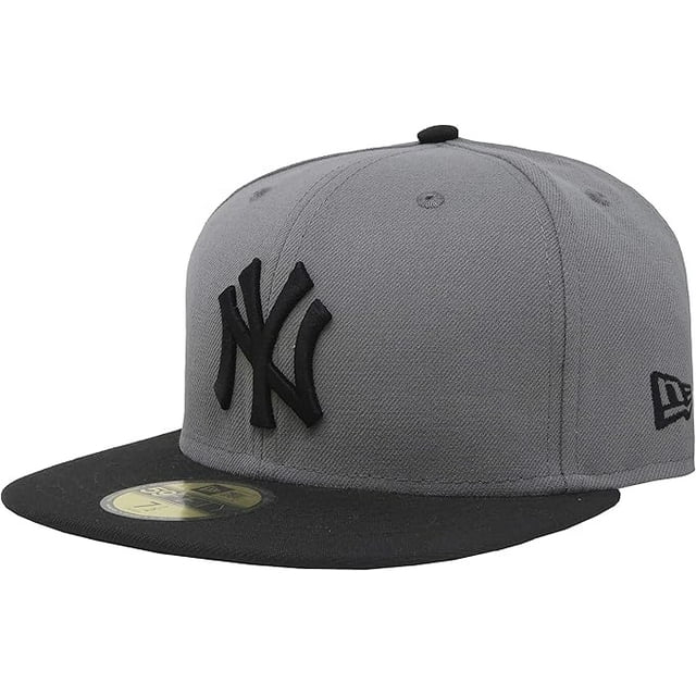 New Era 59Fifty Hat New York Yankees MLB Basic Storm Gray/Black Fitted Cap