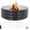 Black, variant on 48 inch Fire Pit Ring, Galvanized Fire Ring 1ft high, Wood Burning Fire Pits Ring, Outdoor Fireplace Height 12 Inch, Round Camp Fire Ring, Bonfire Pit for Camping, Backyard (4x4x1FT)