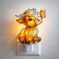 thumbnail image 1 of Dvkptbk table lamp Heart Valentines Night Light Heart Plug Into Wall Nightlight Stained Glass Holiday Decorations Spring Home, 1 of 5