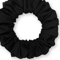 Scrunchies Cotton Knit Jumbo Size Ponytail Holder Made in USA Scrunchie King Black