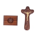 thumbnail image 2 of Cruces de madera para bautismo con textura natural, magnéticas, pulidas y exquisitas, para decoración del hogar, regalos, 2 of 10