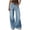 Sky Blue, variant on Women Jeans Y2k Wide Leg Denim Jeans High Waist Casual Loose Fit Long Trousers With Five Pockets And Belt Loops For Everyday Wear Pantalones De Mujer