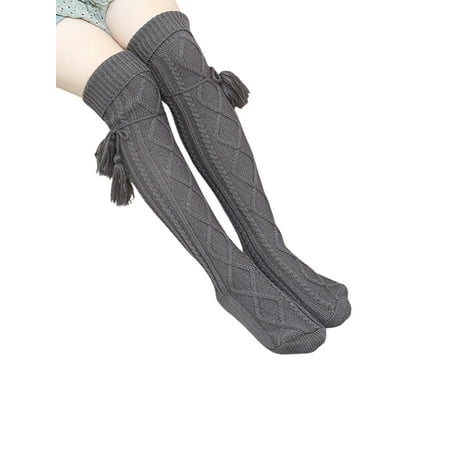 

Ma&Baby Womens Knitted Thigh High Boot Socks Extra Long Stockings Over Knee Leg Warmers