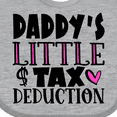 thumbnail image 4 of Inktastic Daddy's Little Tax Deduction Pink Hearts Boys or Girls Baby Bib, 4 of 4