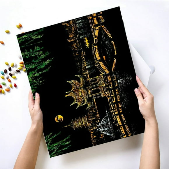 Gold Color Scratch It Scratch Art Teen Adult Scratch Card Magic Pictures
