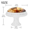 thumbnail image 4 of 4 Pcs Round White Knobs for Kitchen Cabinet Cupboard Dresser Bookcase Thanksgiving Pumpkin Drawer Pulls Handles Home Decor, 4 of 8