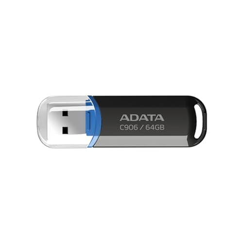 ADATA C906 - PenDRIVE USB 2.0 Stick Classic 64 GB, Color Negro