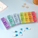 thumbnail image 1 of 14 compartments detachable pill box color, 1 of 4