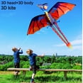 thumbnail image 4 of Hengda Kite-Upgrade Cometa Dragón Clásica Cometas Dragón Estereoscópicas Para Niños Y Adultos Fácil De Volar Para Principiantes Pascua 55 Pulgadas X 62 Pulgadas Una Sola Línea Con Cola, 4 of 8