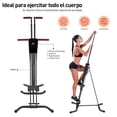 thumbnail image 4 of Escaladora para Ejercicio en Casa, 4 Niveles de Ajuste, Escaladora Plegable 59 * 27 * 37 in (150 * 70 * 94 cm), Elíptica, Altura Máxima 78.74 in (200 cm), (Negro), 4 of 6