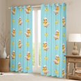 thumbnail image 2 of Manfei Kawaii Duck Blackout Curtains Set of 2 (52x84 Each) for Kids Girls Boys,Cute Animal Bowknot Window Curtains,Microfiber Bedroom Decor, 2 of 6