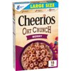 Cheerios Oat Crunch Berry Oat Breakfast Cereal, Large Size, 18 oz