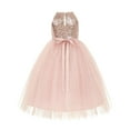 thumbnail image 2 of Ekidsbridal Sequin Halter Flower Girl Dresses for Junior Bridesmaid Formal Photoshoots for Toddlers Communion Baptism 202 4, 2 of 3