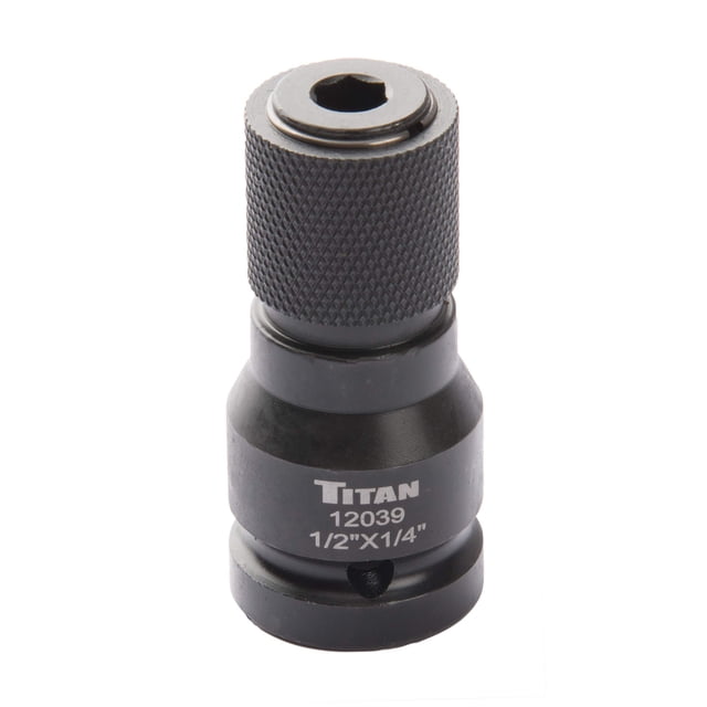 Adaptador Titan 12039 1/2 Drive a 1/4 Hex Drive, cambio rápido