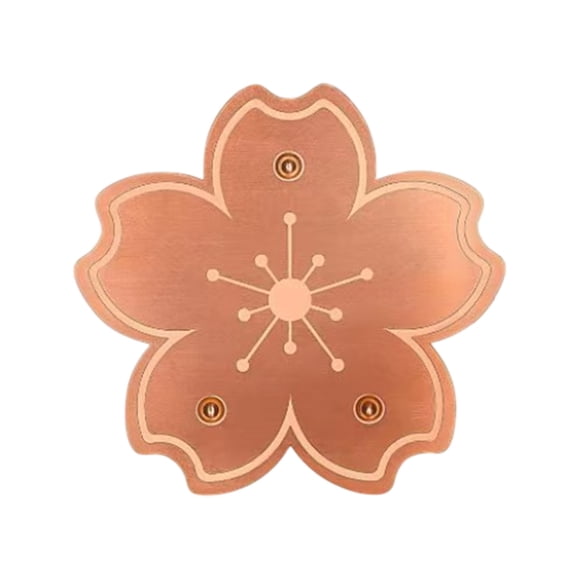 Mlkoz Room Decor, Copper Birds Bath Disk Triangular-Point Support Made Lower Cleaning Frequency For Physical Safe Water Purify Outdoor Birds Bowls All-Season