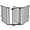Black, variant on Baby Safety Gate, 82-Inch Configurable Walk-Through Fence for Toddler/Pet/Dog/Cat/Puppy, Adjustable Metal Barrier for Fireplace/Stairs/Doorways