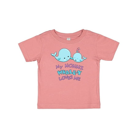 

Inktastic My Nonni Whale-y Loves Me Gift Baby Boy or Baby Girl T-Shirt