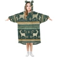 thumbnail image 5 of BZSMCE Wearable Blanket Hoodie Fashion Glacial Ornaments Home Wear, 5 of 7