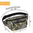 thumbnail image 4 of Fanny Pack for Men Women Waist Bag Pack Fashion Crossbody Belt Bags Lightweight Belt Bag for Travel Sports Hiking Walking Running, Brown Leaf, 4 of 6