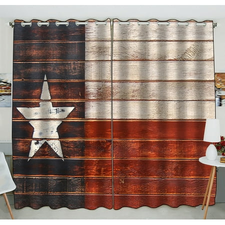 Gckg Texas Star Flag Window Curtain Texas Star Flag Grommet