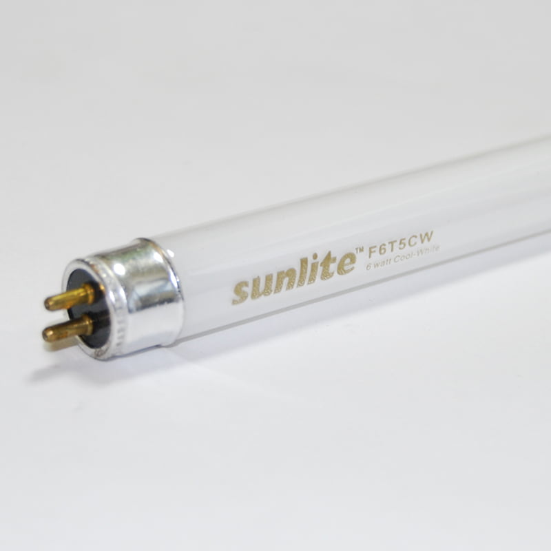 6x 6W T5 9" 225mm Fluorescent Tube Strip Light Bulbs 840 G5 4000K Cool White 