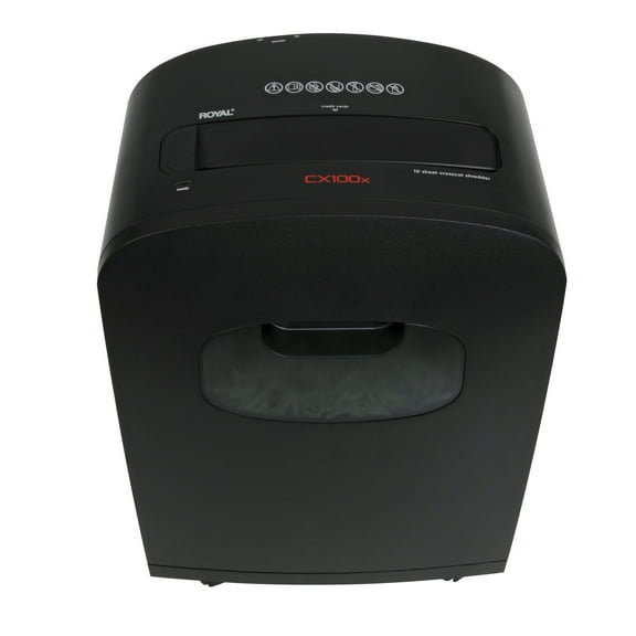 ROYAL CX100X 10-Sheet Cross-Cut Paper Shredder, Black