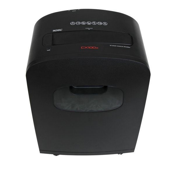 ROYAL CX100X 10-Sheet Cross-Cut Paper Shredder, Black